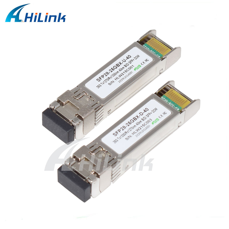 25Gbps BIDI 40KM 1270/1310nm 40KM APD LC DOM Alıcı 25G Ethernet Fiber Optic Alıcılar