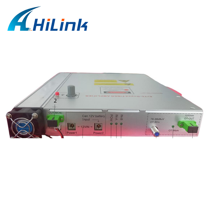 CATV ve FTTB Ağları için Dahili Optik Anahtarlı Yüksek Güçlü 1550nm Mini EDFA Fiber Amplifikatör