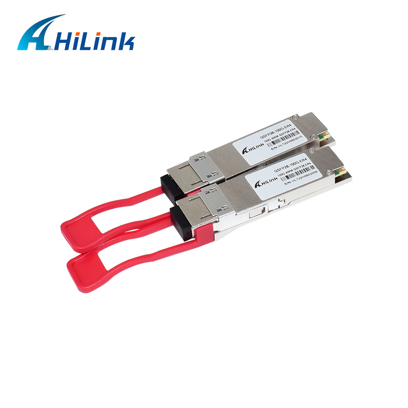 Veri Merkezleri için 40km Erişim Mesafeli, Düşük Güç Tüketimli (<4.5W) ve RoHS 6/6 Uyumlu QSFP28 100G Optik Alıcı-Verici Modülü