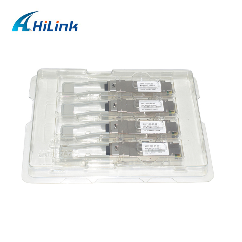 40Gb/s 100m QSFP+ Fiber Optic Module Bi-Di Duplex LC Hot Pluggable 850/900nm MMF