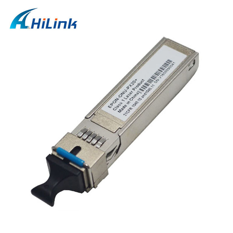 20KM Mesafe ve 0℃ ~ +70℃ Sıcaklık Aralığı için SC/UPC Soketli 1.25G EPON ONU SFP Alıcı-Verici