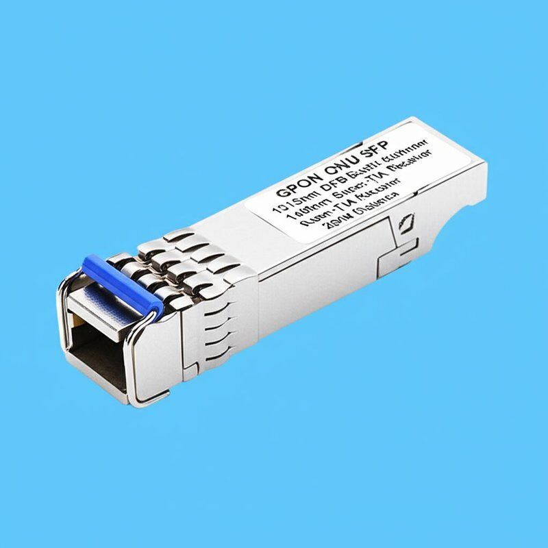 GPON ONU SFP Transceiver, 1310nm DFB Patlama Modu İleticisi ve 1490nm Super-TIA Alıcısı ile 20KM mesafe için