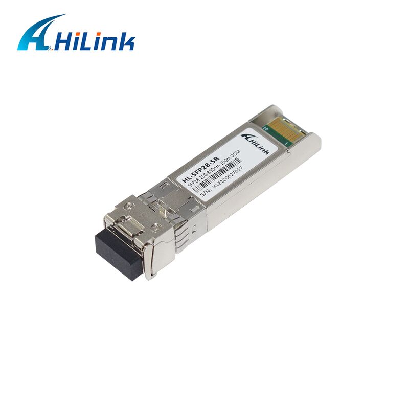 Hilink 25G SFP28 Optik Alıcı 100M mesafe 3 yıllık garanti ve CE RoHs sertifikalı