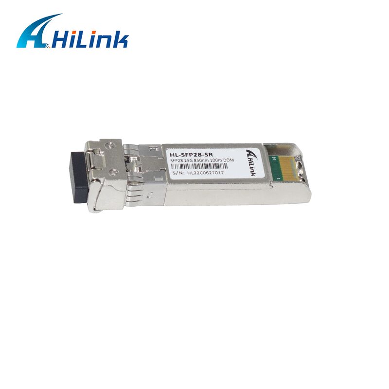 Hilink 25G SFP28 Optik Alıcı 100M mesafe 3 yıllık garanti ve CE RoHs sertifikalı
