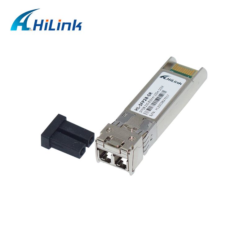 Hilink 25G SFP28 Optik Alıcı 100M mesafe 3 yıllık garanti ve CE RoHs sertifikalı
