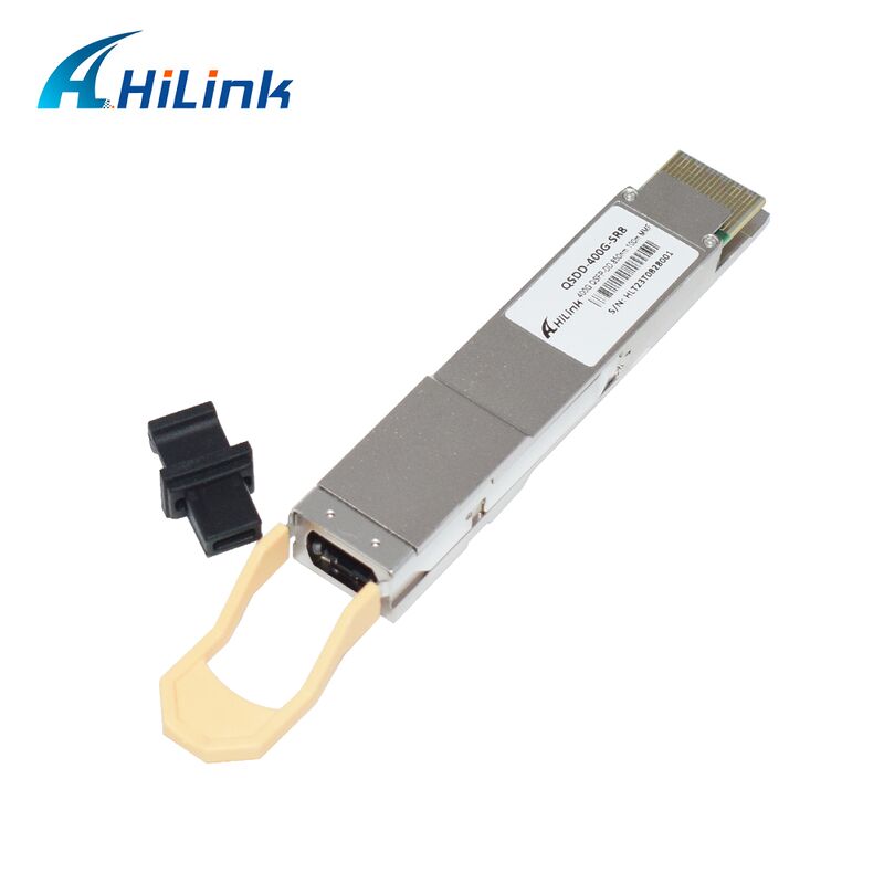 Hilink QSDD-400G-SR 400G QSFP56-DD SR8 Optik Alıcı-Verici, 400G Veri Hızı, 850nm Dalga Boyu ve 100m Mesafe