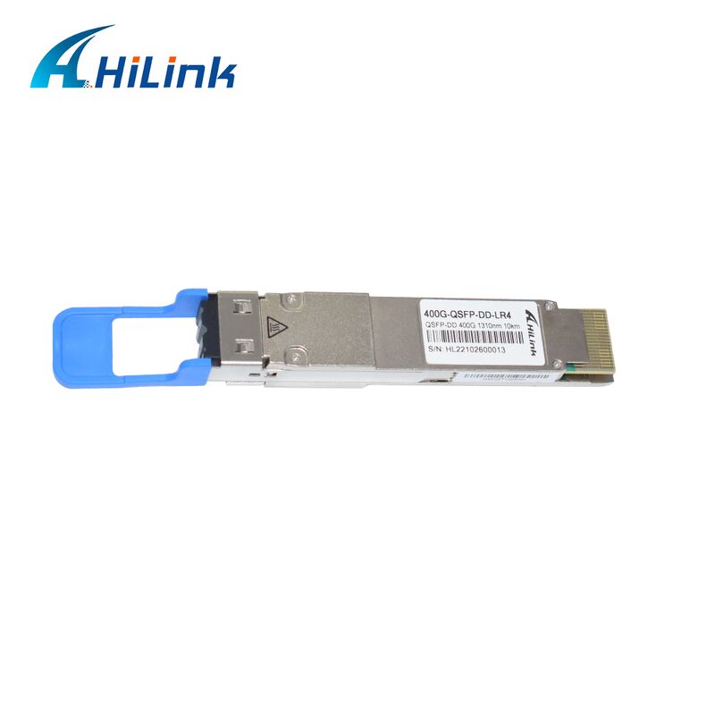 Hilink 400Gb/s QSFP-DD LR4 10km SMF Çift Yönlü LC Optik Alıcı-Verici RoHS uyumlu