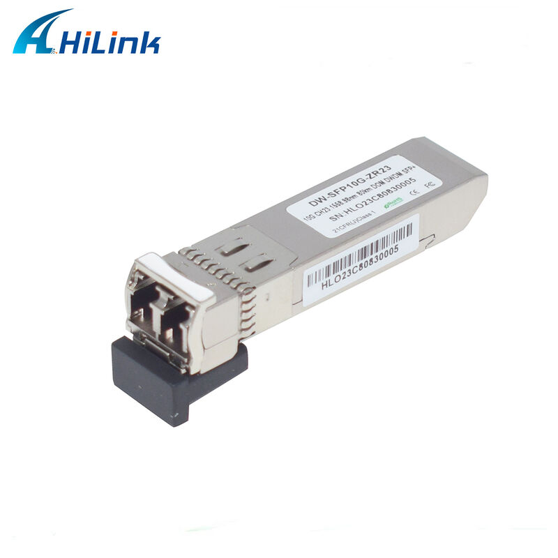 Hilink 10Gb SFP+ DWDM SFP 100GHZ CH17~61 İsteğe Bağlı 80km Alıcı-Verici Optik Modül Dupleks LC Ticari Endüstriyel