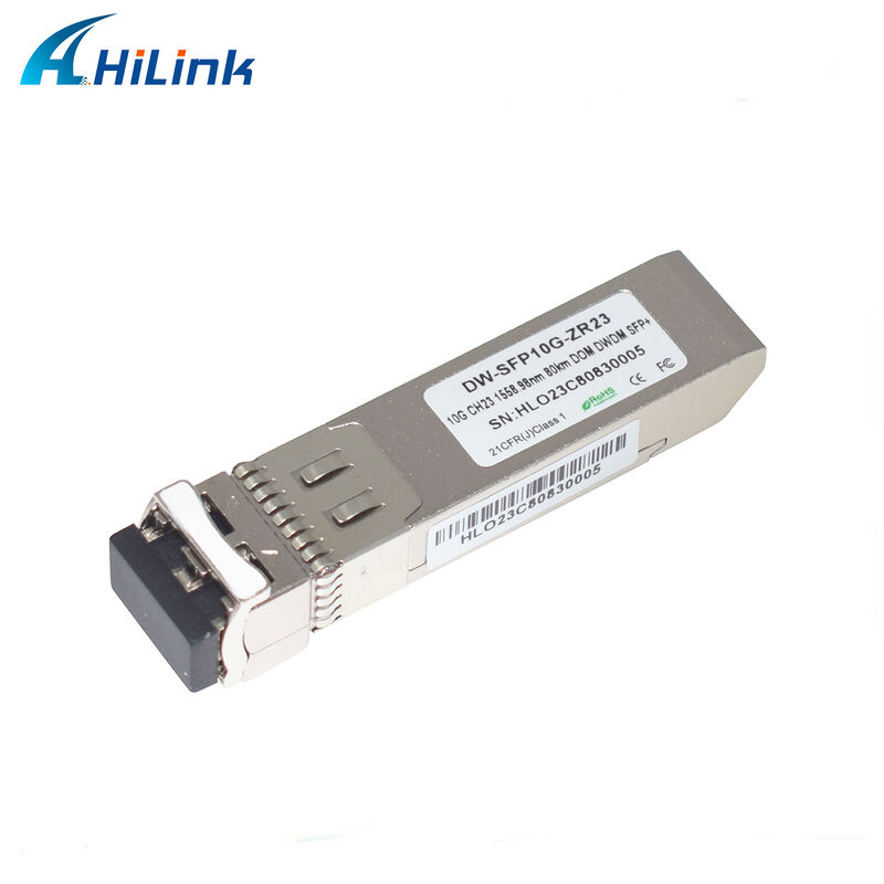 Hilink 10Gb SFP+ DWDM SFP 100GHZ CH17~61 İsteğe Bağlı 80km Alıcı-Verici Optik Modül Dupleks LC Ticari Endüstriyel
