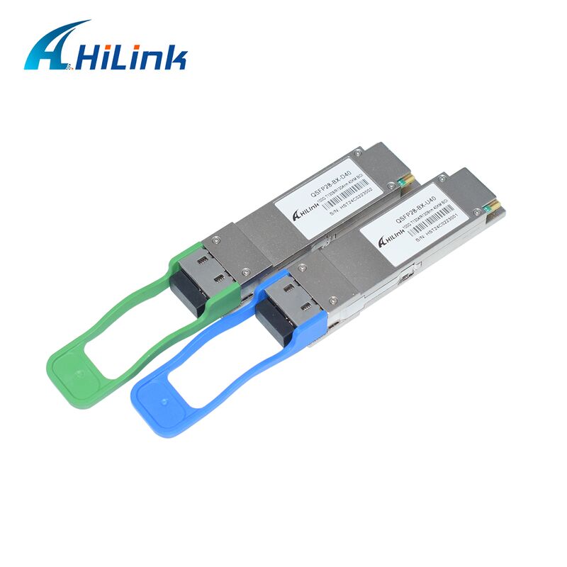 Veri Merkezi Uygulamaları İçin 40 km Mesafeli Hilink QSFP28-BX-UD40 100G BiDi Optik Alıcı-Verici