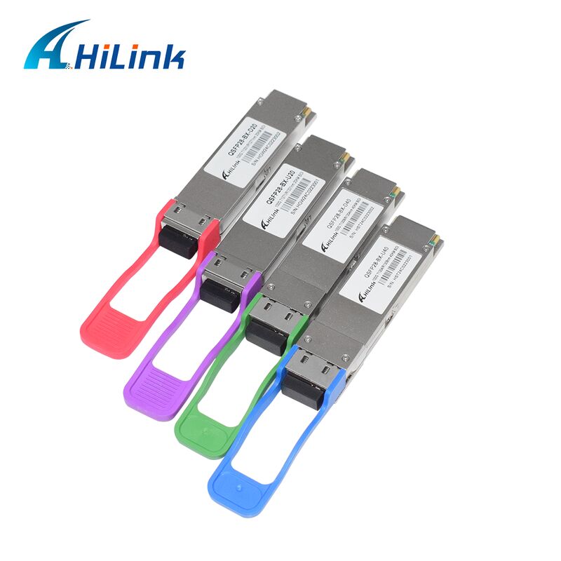 Veri Merkezi Uygulamaları İçin 40 km Mesafeli Hilink QSFP28-BX-UD40 100G BiDi Optik Alıcı-Verici