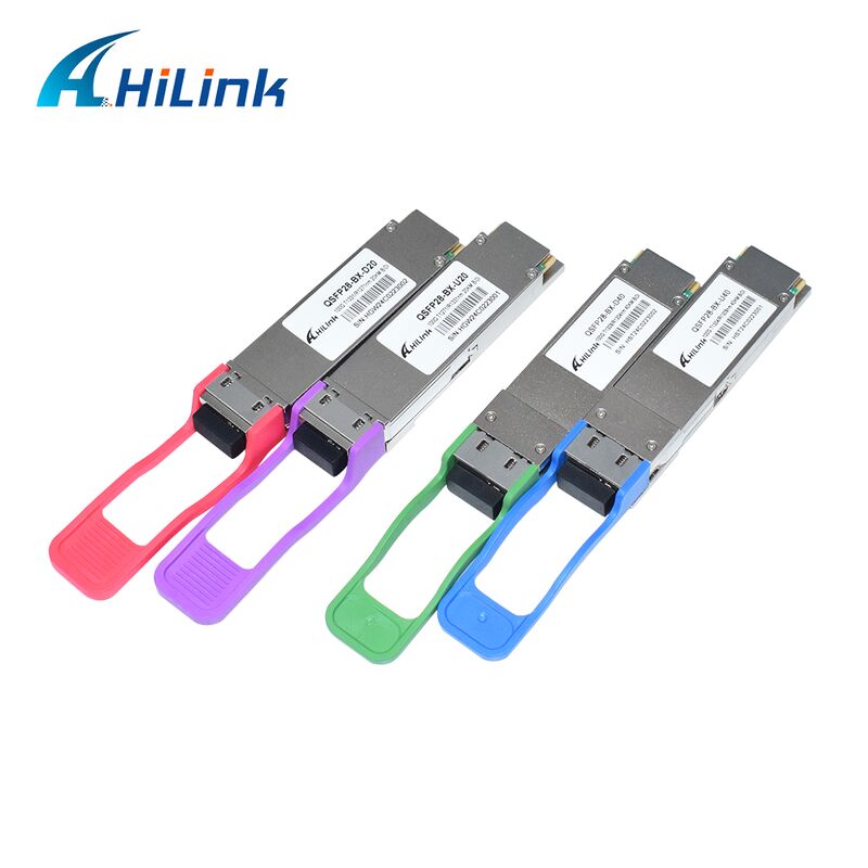 Veri Merkezi Uygulamaları İçin 40 km Mesafeli Hilink QSFP28-BX-UD40 100G BiDi Optik Alıcı-Verici