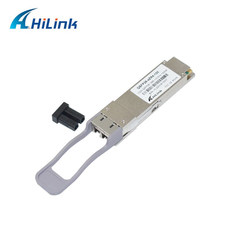 Hilink 100G QSFP28 Optik Alıcı Modülü 100km mesafe 100G Veri Hızı ve ZR4+ Uyumluluğu ile