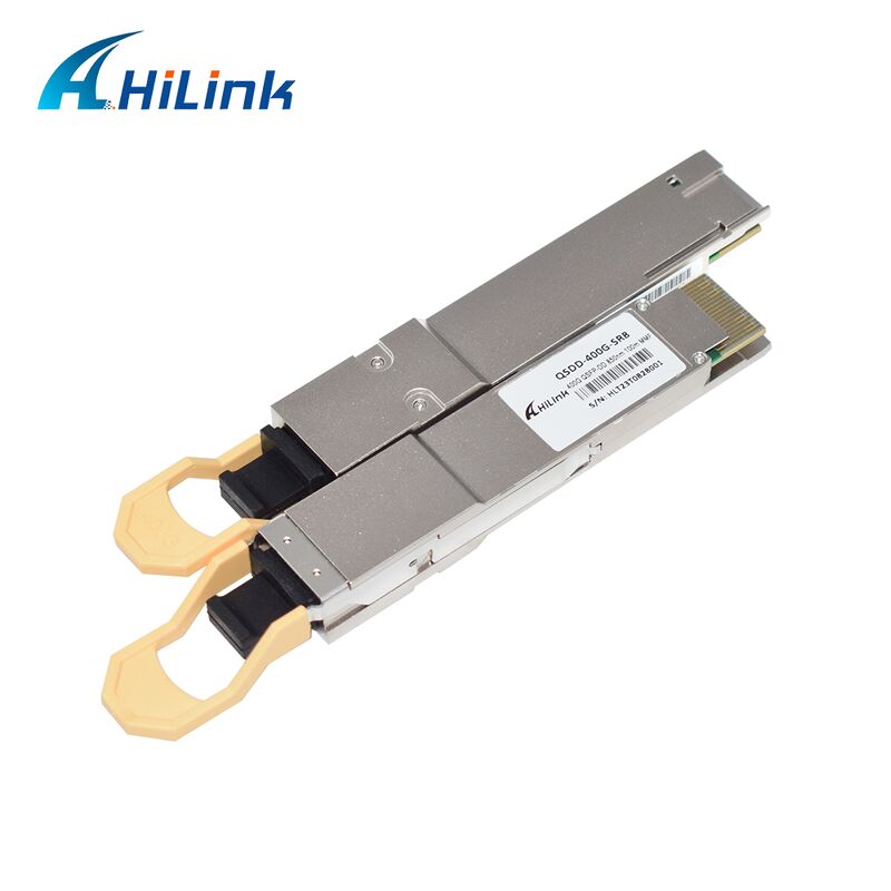 Hilink QSDD-400G-SR 400G QSFP56-DD SR8 Optik Alıcı-Verici, 400G Veri Hızı, 850nm Dalga Boyu ve 100m Mesafe