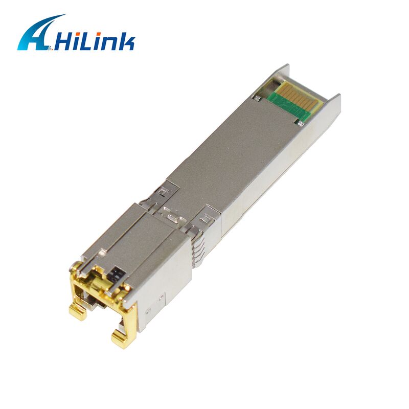 Hilink 10G Veri Hızı SFP+ Alıcı-Verici, 30M/80M Mesafe ve RoHS Uyumlu 10GBASE-T Bakır Modül