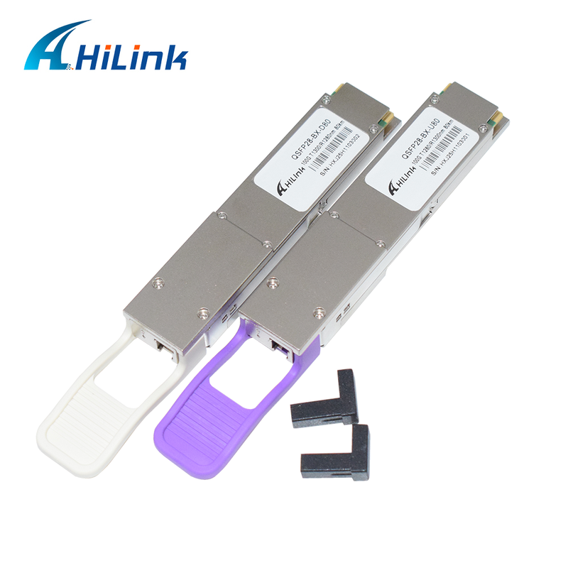 Hilink QSFP28-BX 100Gb/s 80Km Yüksek Hızlı Veri İletişiminde BIDI Optik Alıcı Modülü