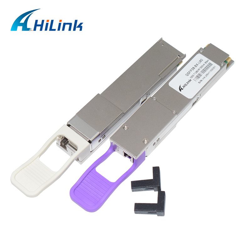 Hilink QSFP28-BX 100Gb/s 80Km Yüksek Hızlı Veri İletişiminde BIDI Optik Alıcı Modülü