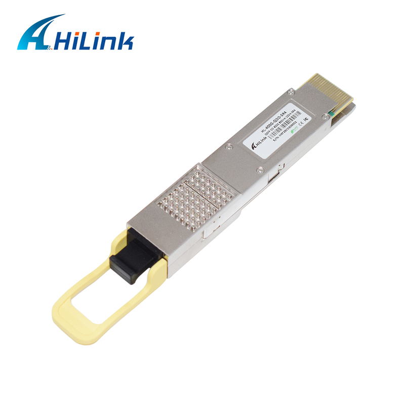 Hilink Uyumlu 400G QSFP-DD SR4 Optik Modül, 100m İletim için MPO-12 Konnektörlü