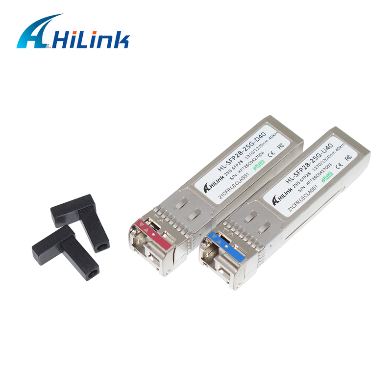 25GBASE SFP28 25G BIDI 10KM 1270/1330nm DML+PIN LC Optik Modül Alıcı DOM
