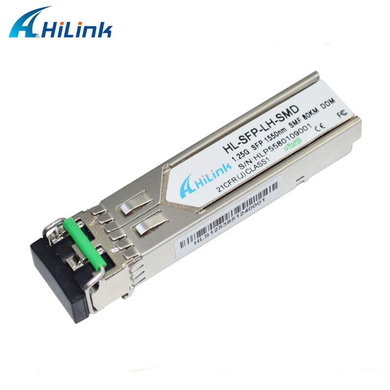 Hilink 1,25 Gb/s SFP Optik Alıcı-Verici 1550nm 80km Çalışırken Takılabilir GBIC RoHS Uyumlu