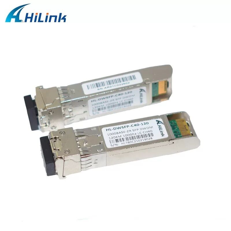 Hilink uyumlu 1.25G DWDM SFP Optik Alıcı Dupleks LC Bağlantısı ile 40km/80km/120km/160km mesafe için