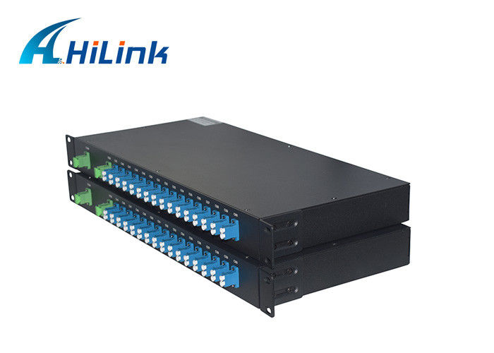 16 Kanal C21-C36 Çift Fiber FMU 1U Raf Montaj, LC / UPC Genişleme Noktası DWDM Mux Demux
