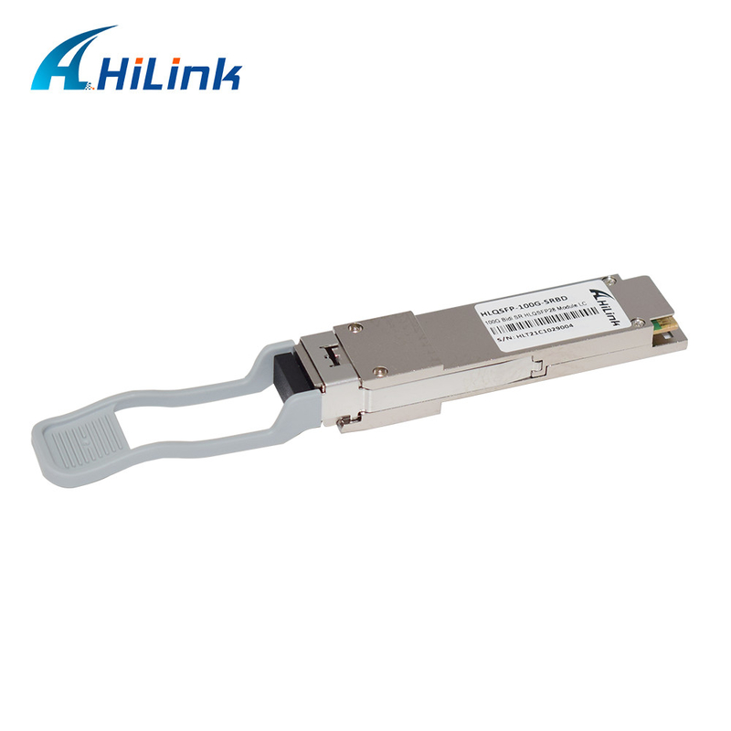 100GBASE-SR Optik Alıcı-Verici Modülü Çift Yönlü QSFP28 850nm 100m DOM Dubleks LC MMF