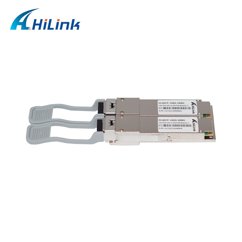100GBASE-SR Optik Alıcı-Verici Modülü Çift Yönlü QSFP28 850nm 100m DOM Dubleks LC MMF