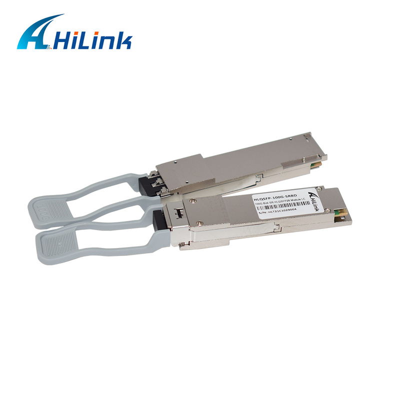 100GBASE-SR Optik Alıcı-Verici Modülü Çift Yönlü QSFP28 850nm 100m DOM Dubleks LC MMF