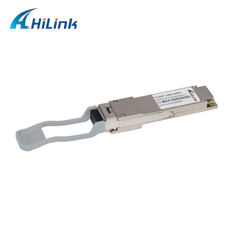 100GBASE-SR Optik Alıcı-Verici Modülü Çift Yönlü QSFP28 850nm 100m DOM Dubleks LC MMF