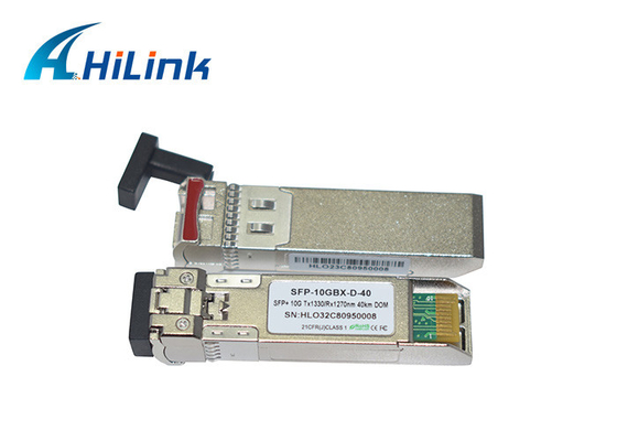 Hilink 10G SFP+ BIDI WDM 40km Fiber Optik Alıcı-Verici Modülü 1270nm 1330nm Çalışırken Takılabilir