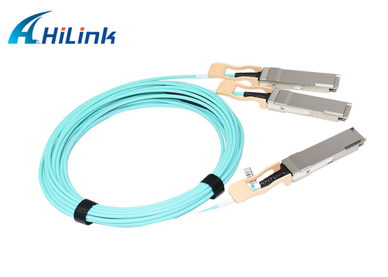 5m Aktif Optik Kablo AOC Kablosu 200G QSFP56 SR4 - 2xQSFP56 SR2 850nm