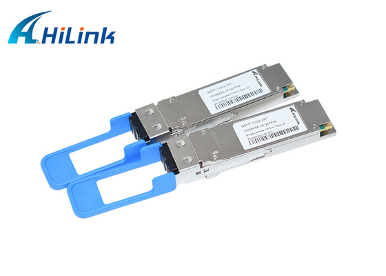 Dubleks LC SMF Optik Alıcı Modülü 100GBASE-LR1 QSFP28 Tek Lambda 1310nm 10km DOM