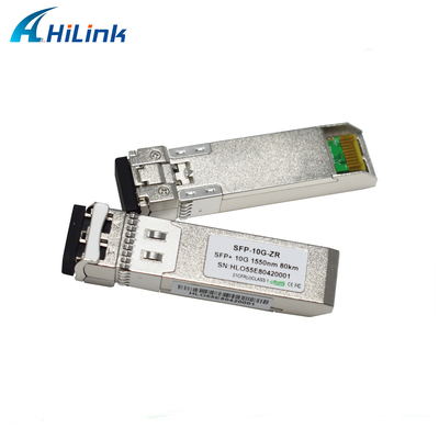 Çalışırken Takılabilir 10G SFP+ Telsiz SMF 80KM ZR 1550nm SFP Ethernet Modülü