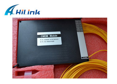 Tekli Fiber CWDM Çoklayıcı, 8 Kanal Çok Optik Ekipmanlı ABS Kutusu