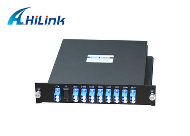 LGX Kaset Çift Fiberli LC / UPC 1470nm-1610nm 8CH CWDM Mux Demux 2 Yuvalar 1U Raf Montajında