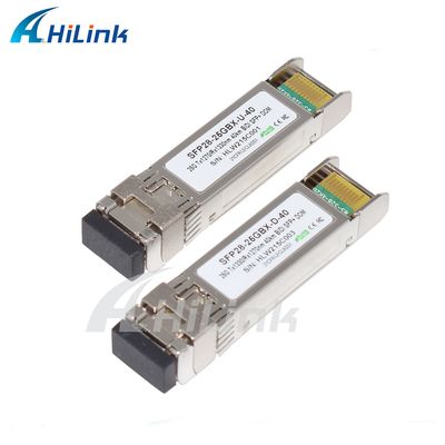 25Gbps BIDI 40KM 1270/1310nm 40KM APD LC DOM Alıcı 25G Ethernet Fiber Optic Alıcılar