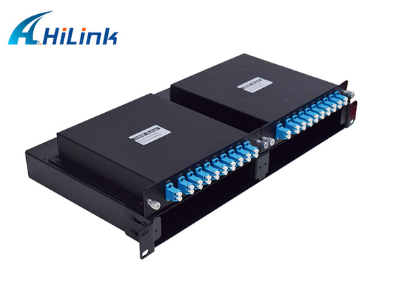 18 Kanallı WDM Çözümü CWDM MUX 1U Raflar SC FC LC APC UPC PC