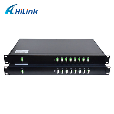 2x8ch DWDM Mux Demux Modülü Düşük PDL 19 İnç 1U Rafa Monte LC APC